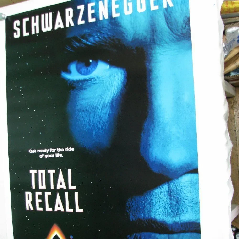 Vintage Total Recall Schwarzenegger Movie Poster